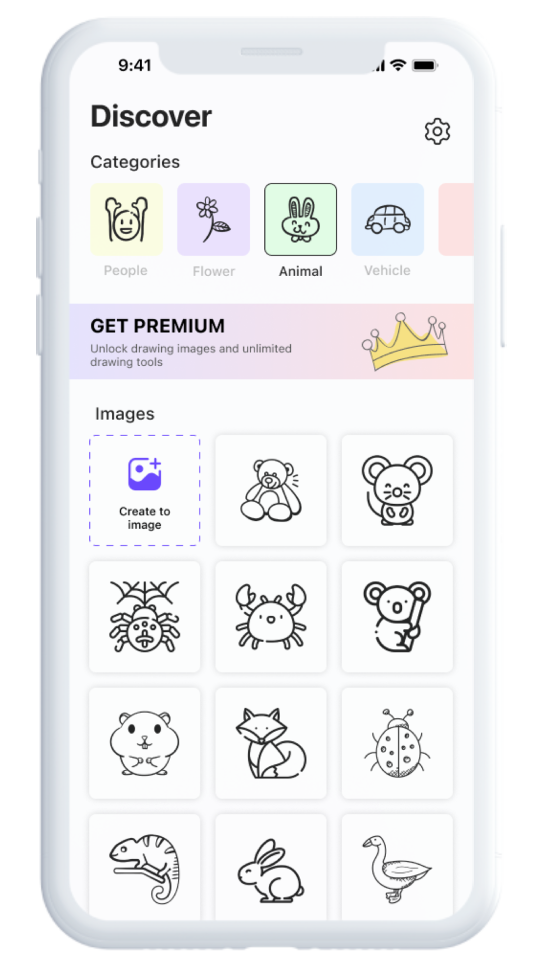 AR Drawing App Home Screenshot